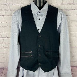 Guess Men's Black Vest Size: Small
